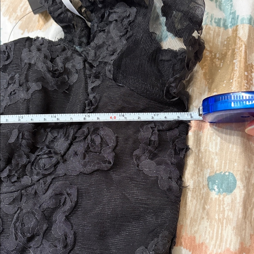 Lulu's Black Floral Lace Midi Dress - Picture 7 of 7